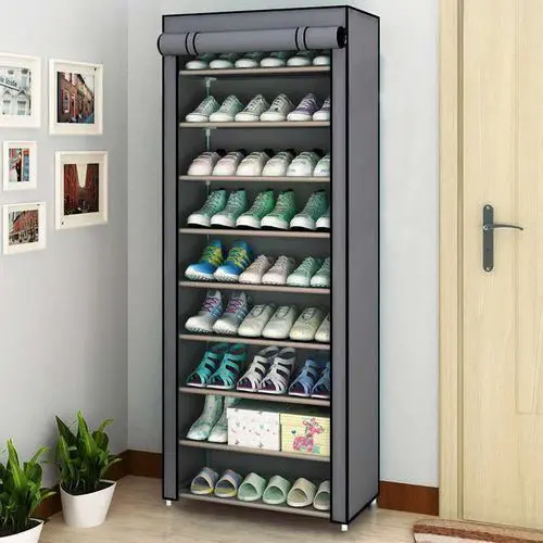Etagère A Chaussures - 10 Compartiments - Multicolore