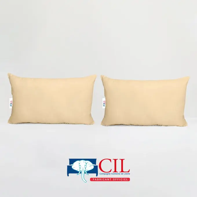 Cil Lot De 2 Oreillers Orthopédiques Serenity® - 45X70 Cm - Confort Plume Kaki – Image 2