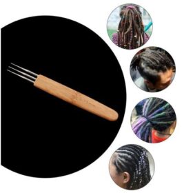 Crochet Pour Cheveux - 3 Pièces - Marron