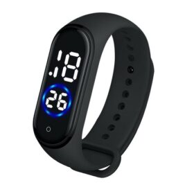 Montre Bracelet Silicone Affichage LED