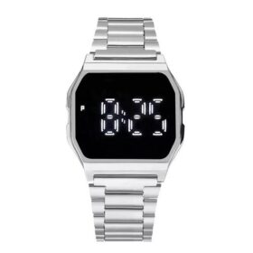 Montre Numérique Multifonctionnel écran Tactile -argent