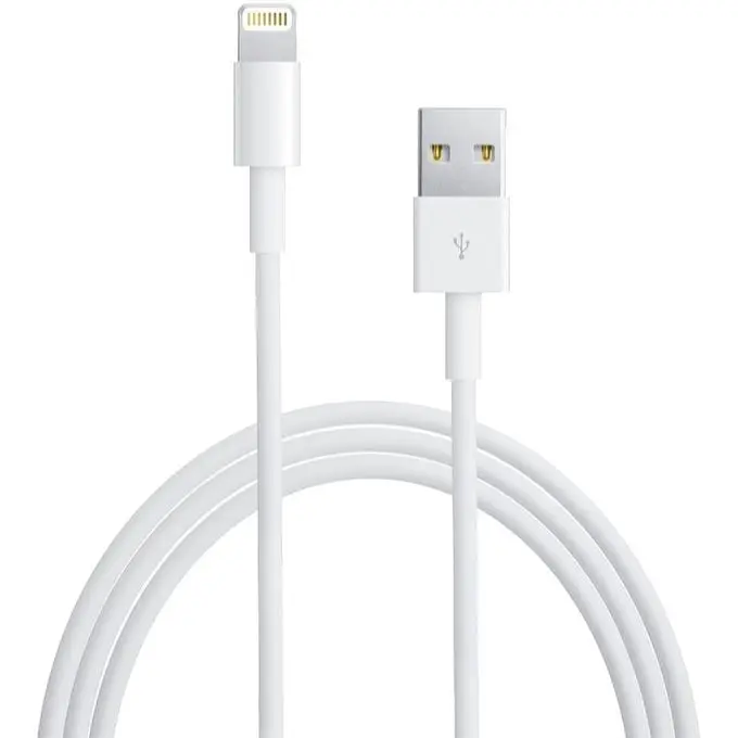 Apple Câble Officiel Usb Pour IPhone 5 / 6/ 7/ 8/ X/ 11 - Longueur 1m - Blanc