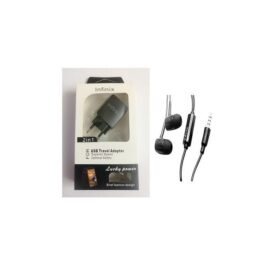 Chargeur + Écouteur - Noir