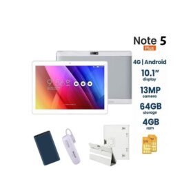 Discover TABLETTE NOTE 5 PLUS - 10,1 Pouces - 64 Go - 4Gb Ram - WI-FI - Double Sim - Caméra 13 MP - Étui En Cuir Et Power Bank Offert