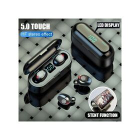 F9 Bluetooth 5.0 écouteurs Sans Fil à Commande Tactile Jeu De Tête Casque De Sport Stéréo Affichage à LED Jeu Auriculare Avec Micro