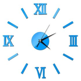Horloge Murale Bricolage 3D-lc03-bleu