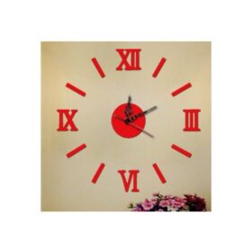 Horloge Murale Bricolage 3D-lc03-rouge