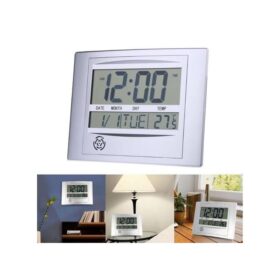 Horloge Murale Numérique Compteur De Température électronique Calendrier Nouvelle Horloge Montre Horloges Murales Miroir Autocollant Décor à La Maison