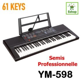 PIANO ELECTRONIQUE CLAVIER ÉLECTRONIQUE MEIKE 61KEYS YM-853 SEMIS PROFETIONNELLE - PC1 - Milticouleur
