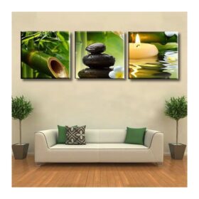 Peinture De Décoration De Maison Triple Sans Cadre-bambou