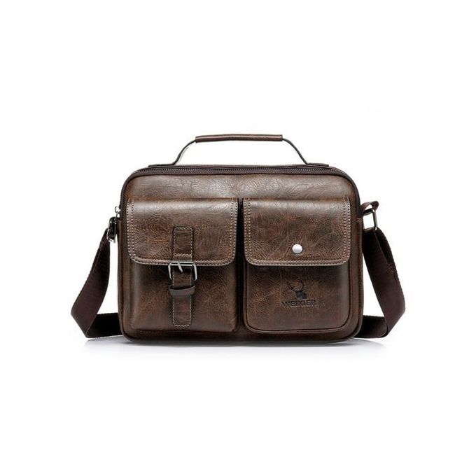 Porte-documents Décontracté Pour Hommes, Petit Sac à Bandoulière Vintage,portefeuille – Image 3