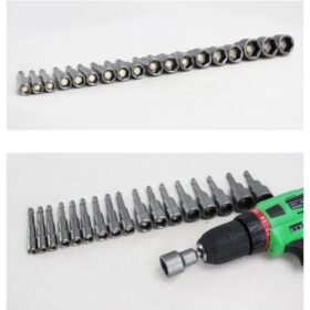 Tournevis Hexagonal électrique, 14 Pièces/jeu, Clé à Douille, Jeu De Forets, Douille Magnétique