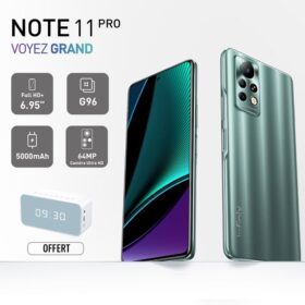 Infinix NOTE 11 PRO - 4G - 128+8 Go - Gris + Gadget Offert - Garantie 12 Mois