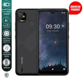 Tecno Pop 5 - 6,1'' HD+ - 1/16 Go - 5Mpx - 4000mAh - Noir
