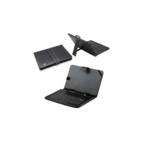 Etui + Clavier Compatible Tablette 10.1" - Noir