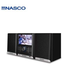 Nasco Chaîne HI-FI – SN-S766 - Ecran - 2 Baffles - 40W - Usb - Radio Fm - DVD - CD - Noir