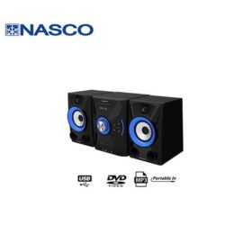 Nasco Chaîne HIFI SN-S777 - 2 Baffles - 200 W - USB - Radio Fm - MP3 - Noir