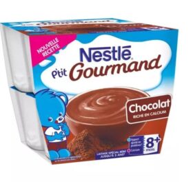 Nestlé Desserts Bébé 8+ Mois, Chocolat P'Tit Gourmand : Les 8 Pots De 100G