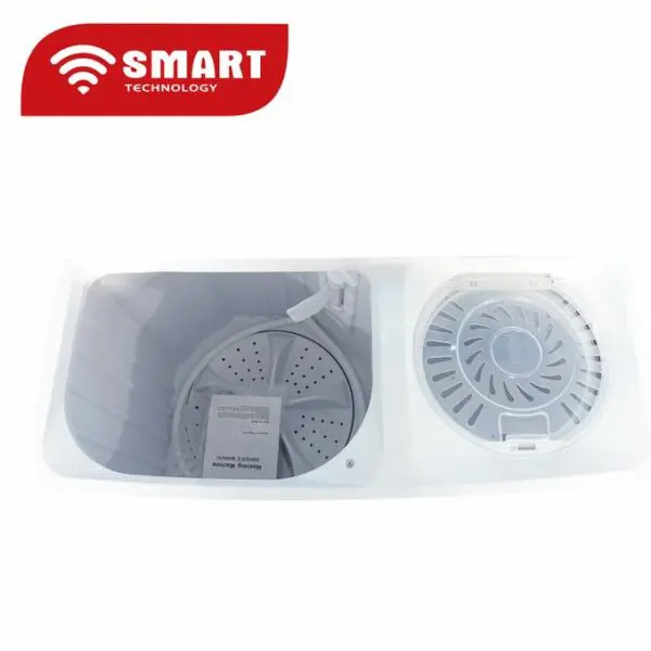 SMART TECHNOLOGY Machine à Laver Double Bac Avec Sèche Linge STMLS-7H- 7Kg - Bleu-blanc - Garantie 6 Mois – Image 3