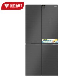 SMART TECHNOLOGY Réfrigérateur Américain De Luxe - STR-857H - 445L - Gris - Garantie 12 Mois