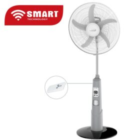 SMART TECHNOLOGY Ventilateurs 16" Rechargeable - Avec Télécommande-STV-1680RB - Blanc