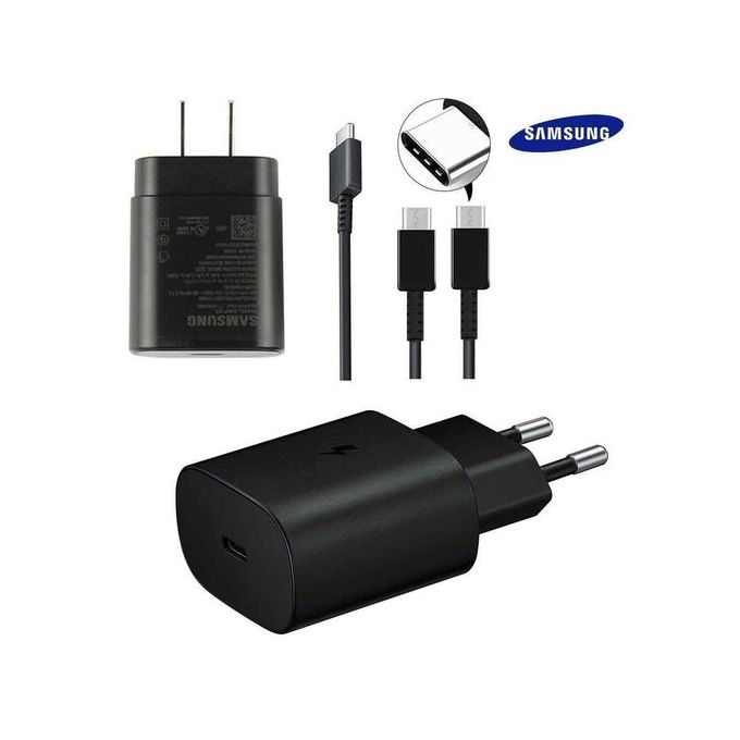 Samsung Chargeur COMPLET 25W Ultra Rapide CABLE TYPE C - NOTE10 A