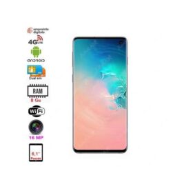 Samsung Galaxy S10 - 6.1" - 128GO ROM - 6GO RAM - 2XSIM - Prisme - Blanc - Garantie 3 Mois