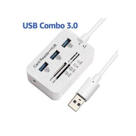 HUB USB Multifonction 3 Ports USB Avec Lecteur De Carte SD / TF - Gris