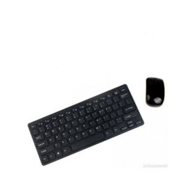 Mini Clavier Sans Fil ET Wireless Mouse Suit 2.4G AZERTY - Noir