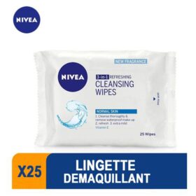 NIVEA Lingettes Démaquillantes Fraicheur Nivea x25