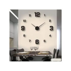 Horloge Moderne 3D - Noir