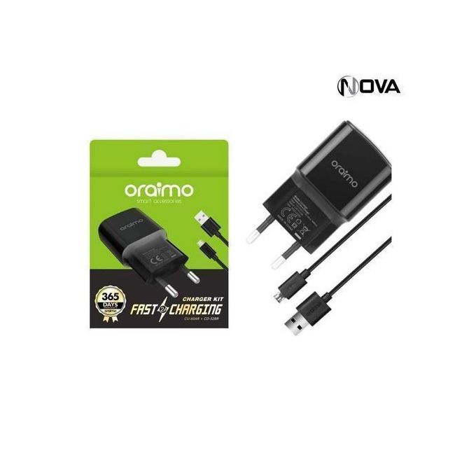 Oraimo Chargeur Ultra Rapide + Câble Type C - Noir - Gixcor