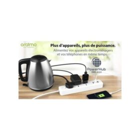 Oraimo Rallonge Multiprise - 3 Prises Et 03 Ports USB 1,5m ATHENTIQUE