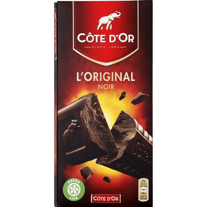 Tablette de chocolat noir L'Original COTE D'OR