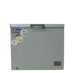 Nasco Congélateur Horizontal Gris - Contour Noir -1Porte - Vitre Int.-1Panier - 330L