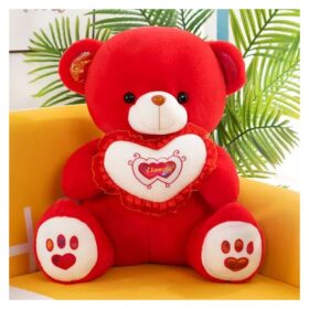 Nounours - Peluche / Cadeau Saint Valentin - (Longueur 35 Cm - Largeur 20 Cm