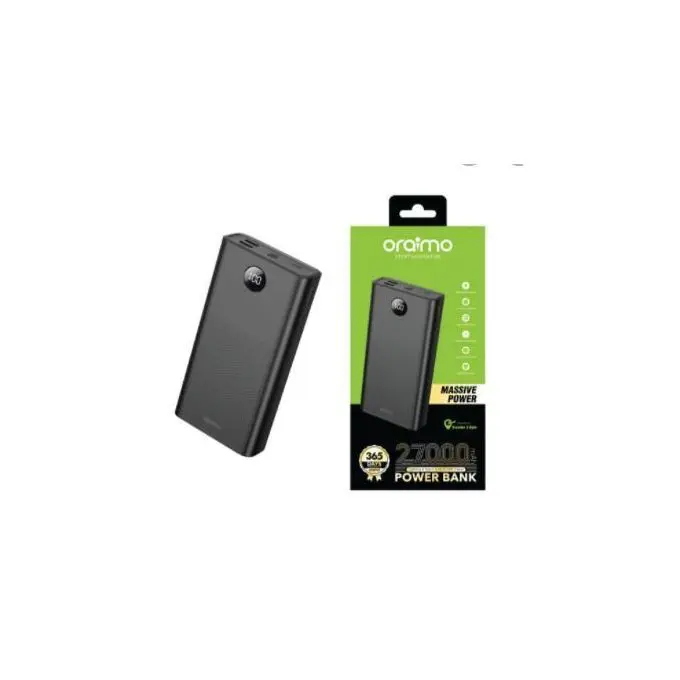 Oraimo Powerbank 27000mah Noir – Image 2