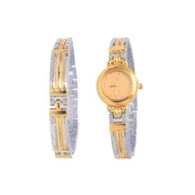 Pak Fook Ensemble Montre Et Bracelet - Or/Argent