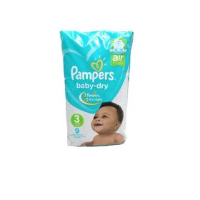 Pampers Baby Dry Mini Pack 9 Couches Taille 3 (6/10KG)