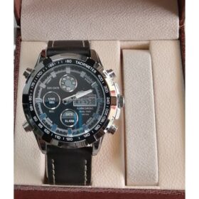 Quamer Montre étanche Pour Homme, De Luxe, Numérique, à Quartz, Analogique