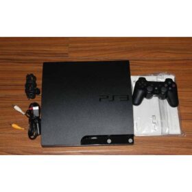 Sony PlayStation 3 SLIM NOIRE CRAQUÉE +13JEUX + 2 Manettes