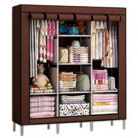 Armoire Penderie Mobile Démontable + Housse