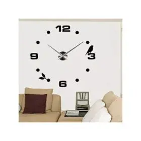 Horloge Murale Moderne (Beau Décor Pour Maison, Bureau Etc...) -Noir