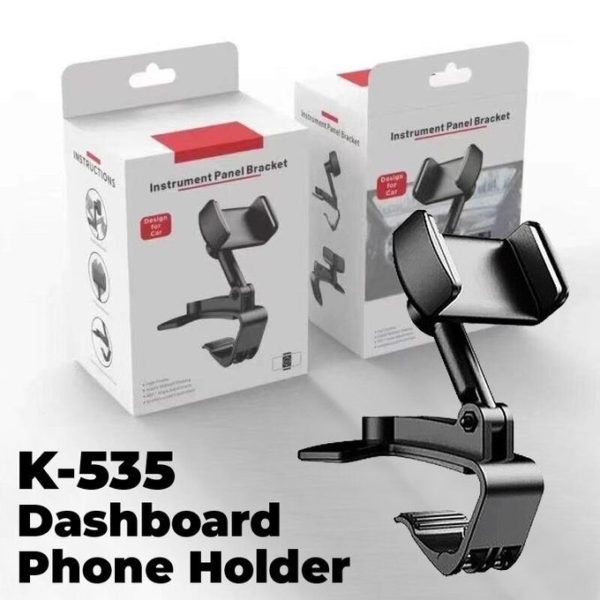 Support De Téléphone Portable Pour Voiture K535 -Noir – Image 2