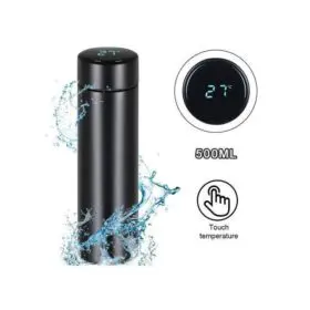Gourde Isotherme Avec Indicateur De Température - Noir