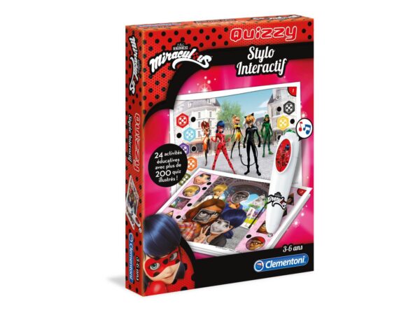 24 ACTIVITES EDUCATIVES MIRACULOUS AVEC STYLO INTERACTI-CLEMENTONI