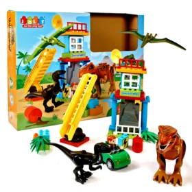 BLOC DE CONSTRUCTION-43PCS-LE MONDE DES DINOSAURES