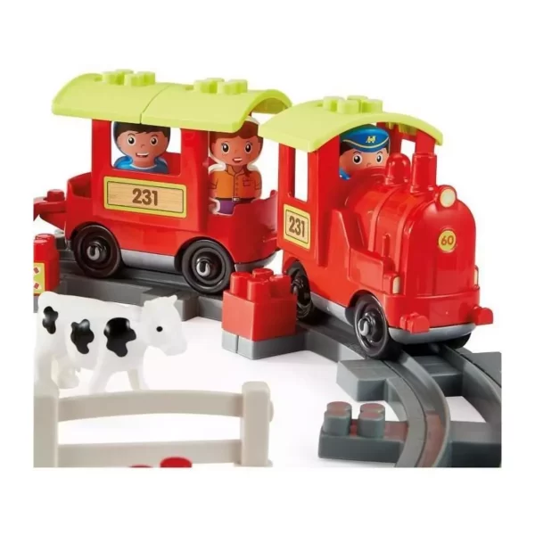 Bloc de construction circuit train de campagne rond-64cm+18mois