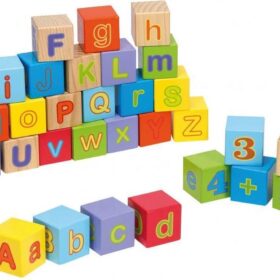 Bloc en bois alphabet-30pcs+1an
