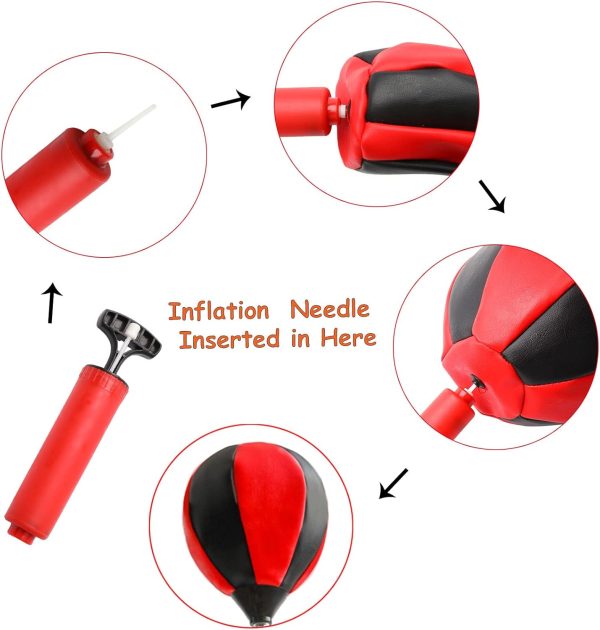 BOXE SET PUNCHING BALL+GANTS